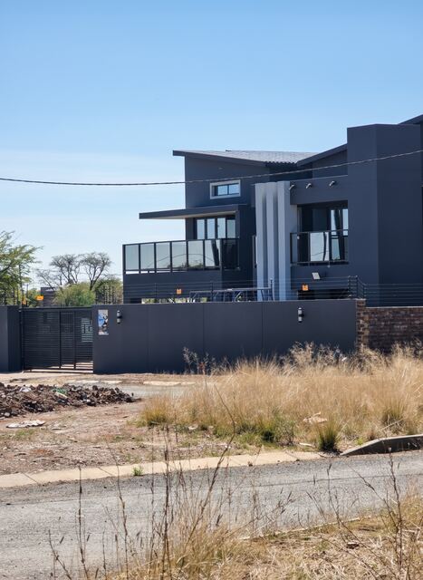 Charcoal facade street view